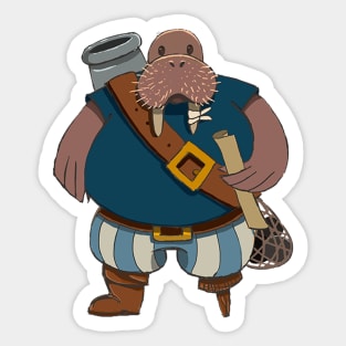 Pirate walrus Sticker